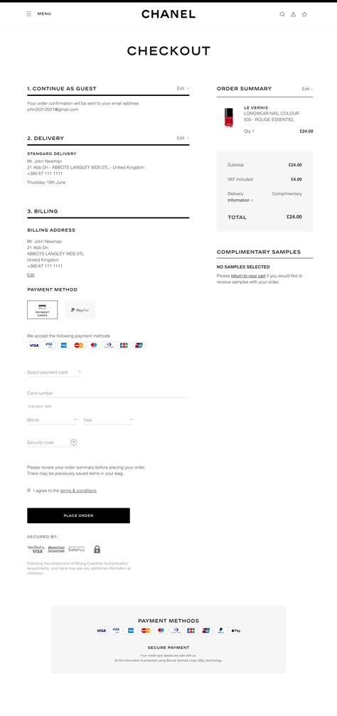 chanel payment plan|chanel online shopping.